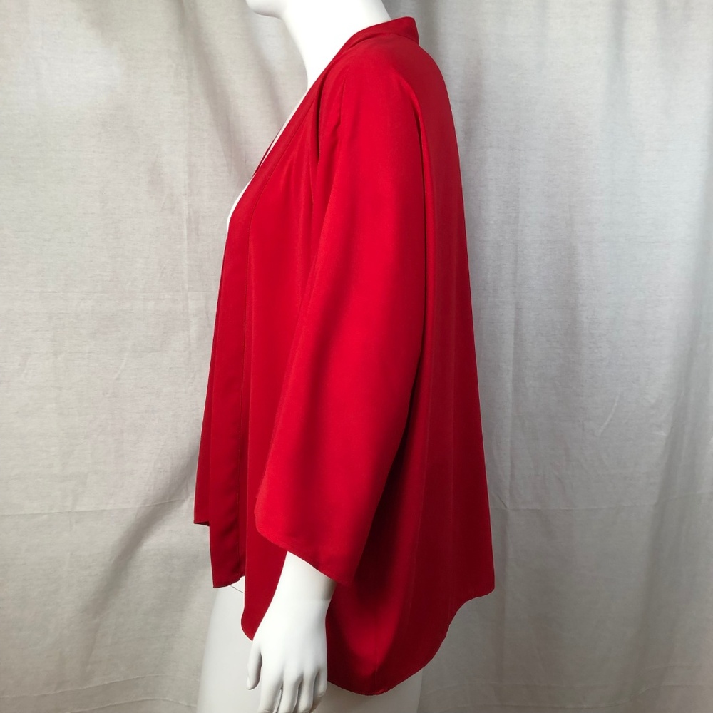asos Red Open Front Shrug - Picture 2 of 7